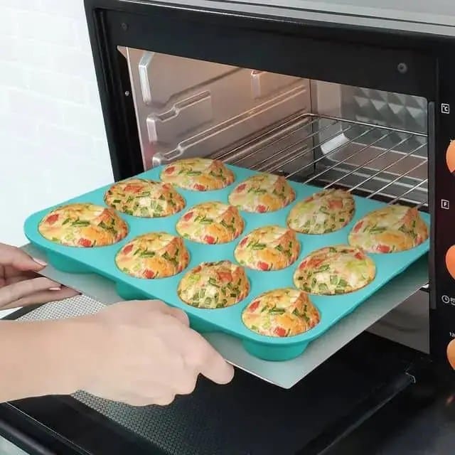 12cups Silicon cupcake baking mould