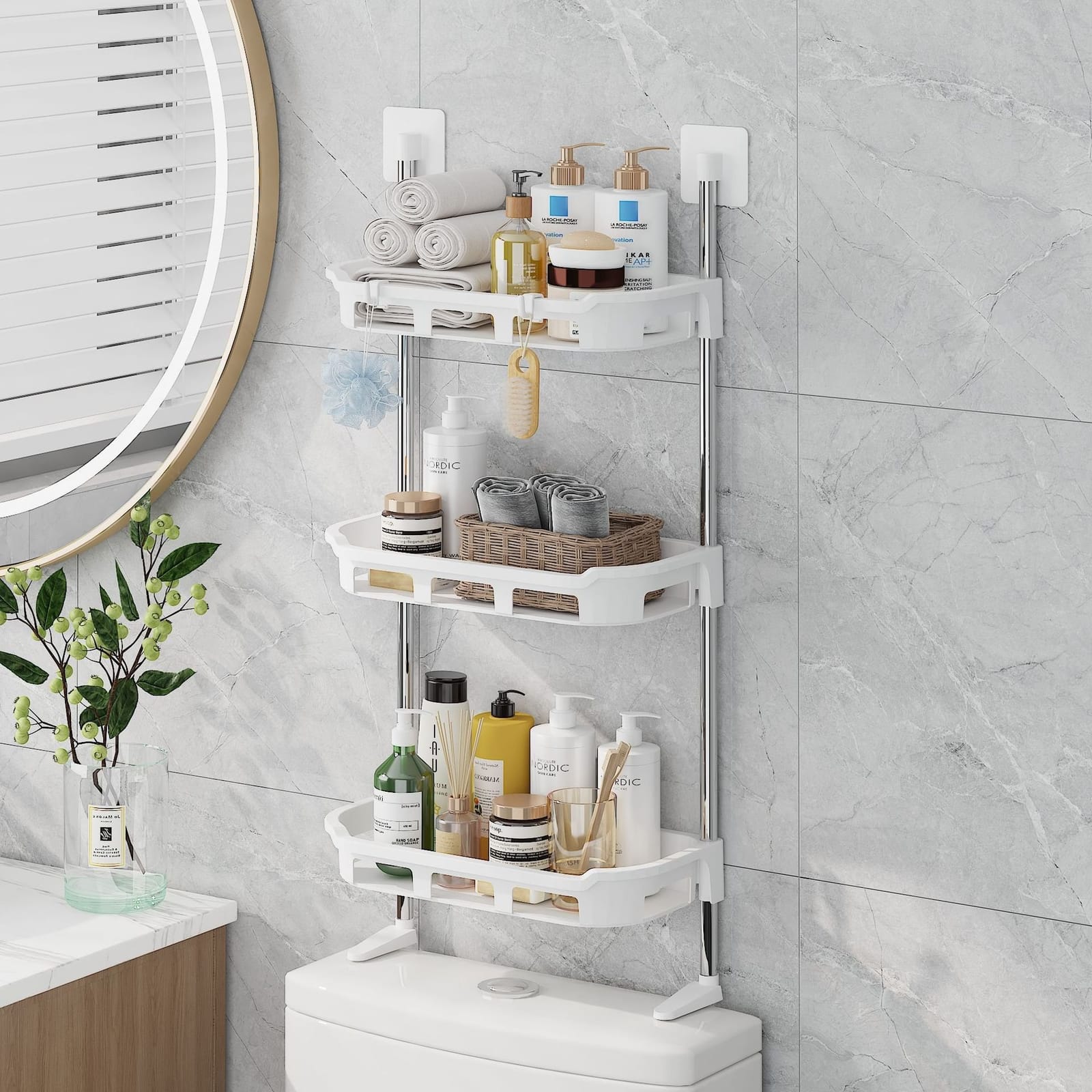 3 layer toilet rack