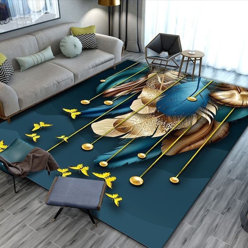 Luxury living room sofa water-absorbent Center rug 3