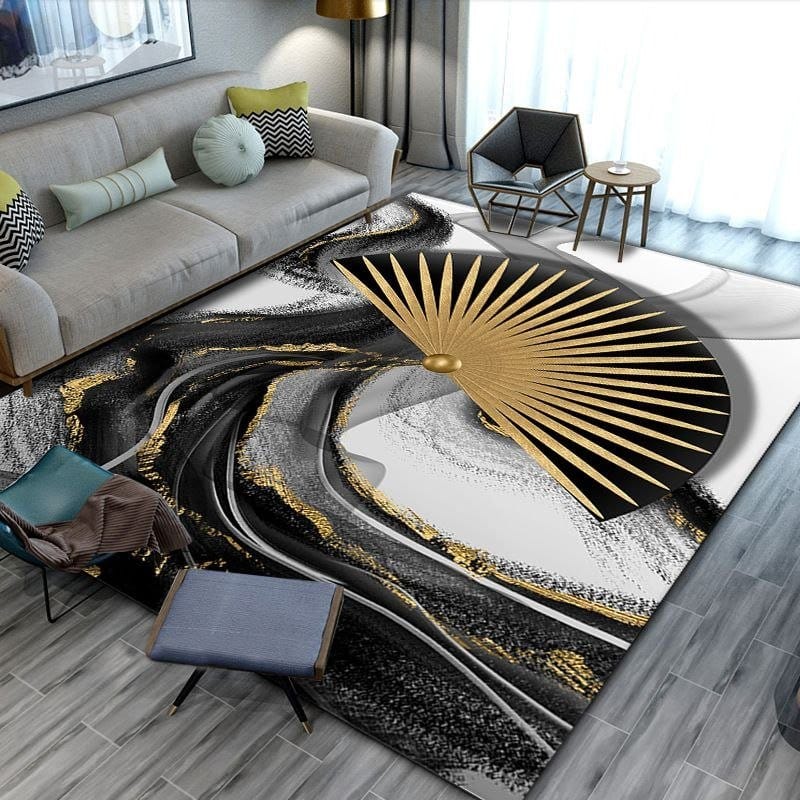 Luxury living room sofa water-absorbent Center rug 6