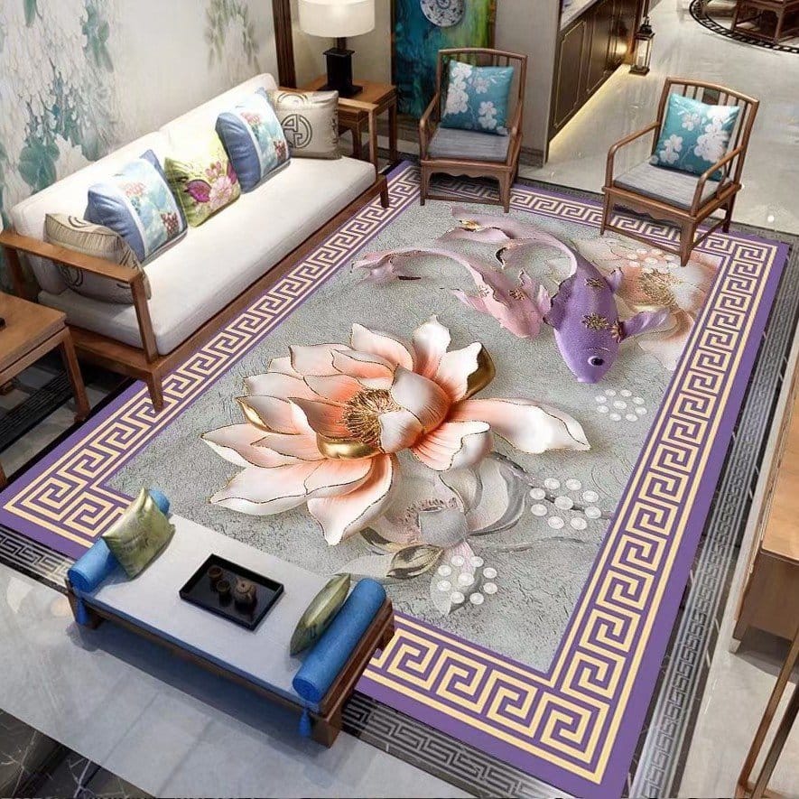 Modern Luxury living room sofa water-absorbent Center rug