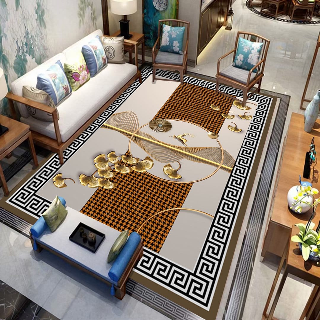 Modern Luxury living room sofa water-absorbent Center rug 3