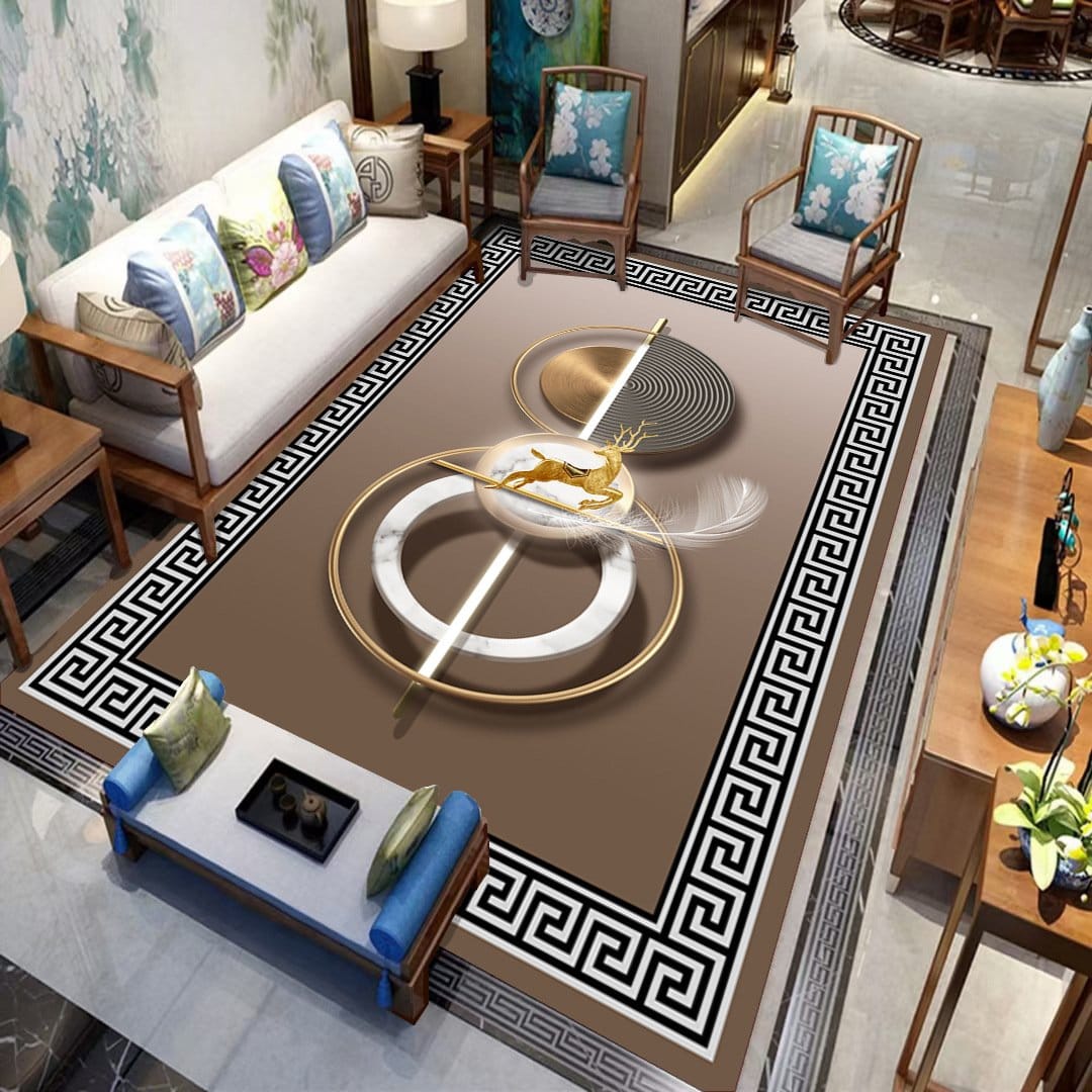 Modern Luxury living room sofa water-absorbent Center rug 4