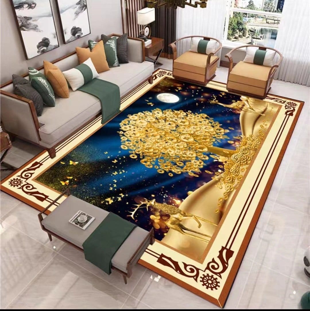Modern Luxury living room sofa water-absorbent Center rug 9