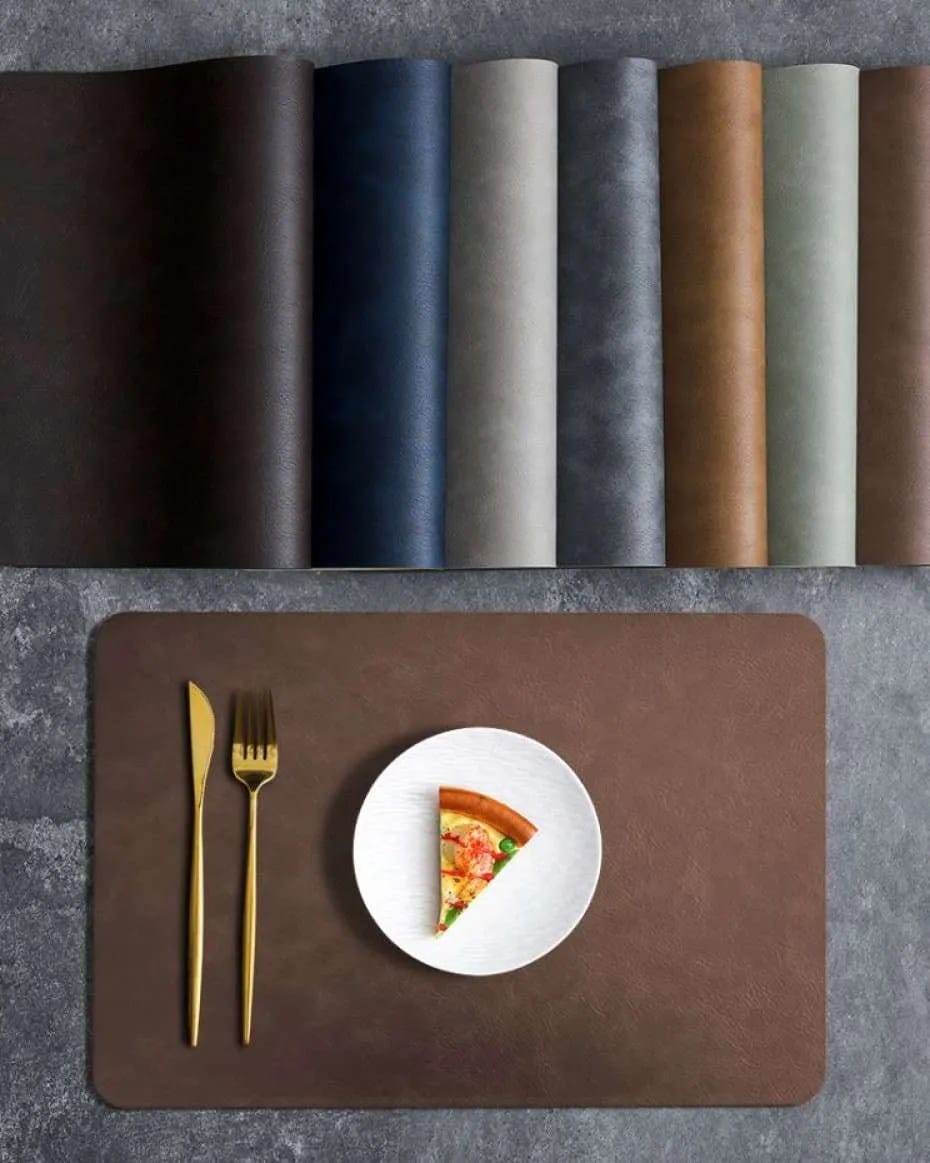 Leather Waterproof Heat Insulated Dining Mat