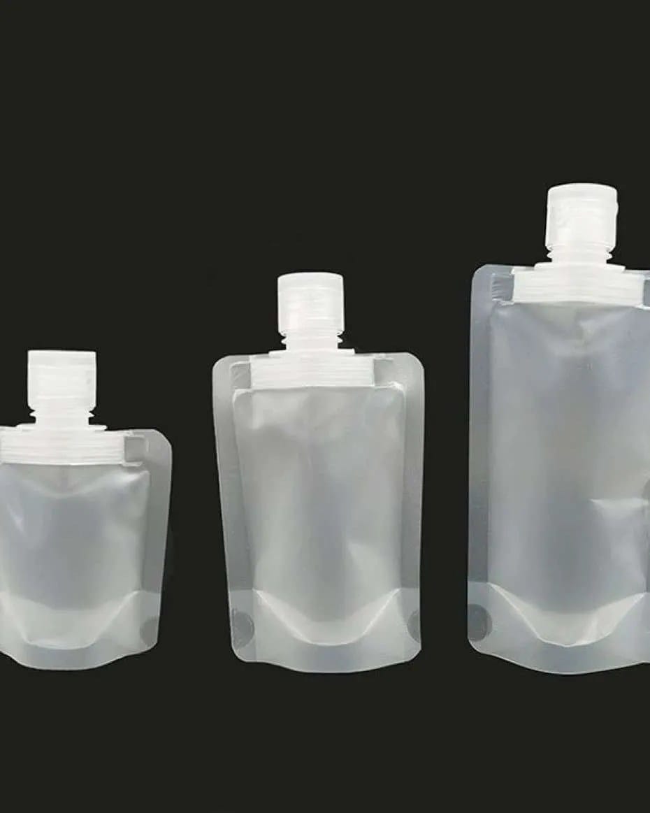 Refill Lotion Pouch Portable Cosmetic Shower Gel Shampoo Mask Pouch Frosted Flap Suction Pouch Travel Dispenser Bag