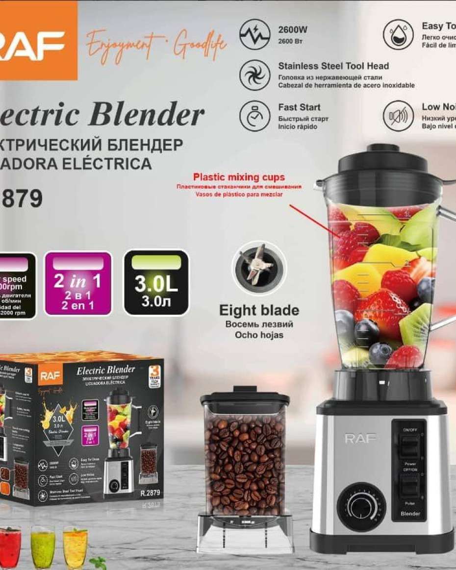 Raf 3.0L original 2600watts 2 in 1 Blender