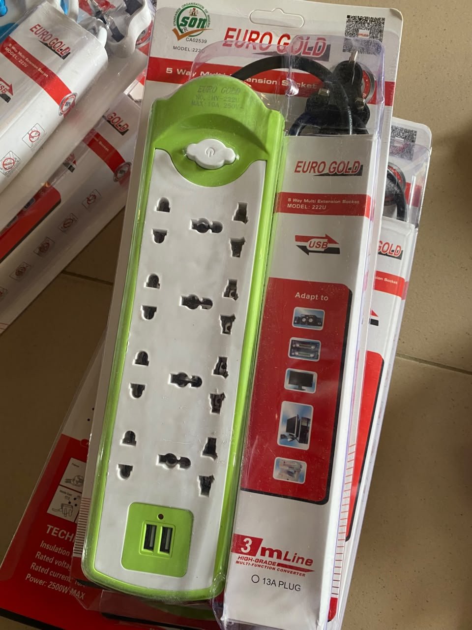 222u extension socket