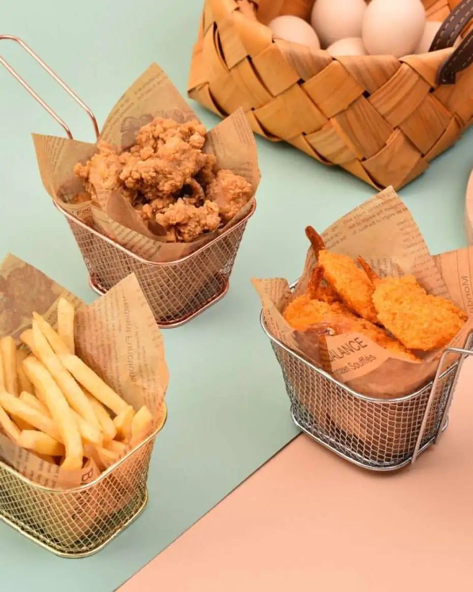 Stainless steel chips basket