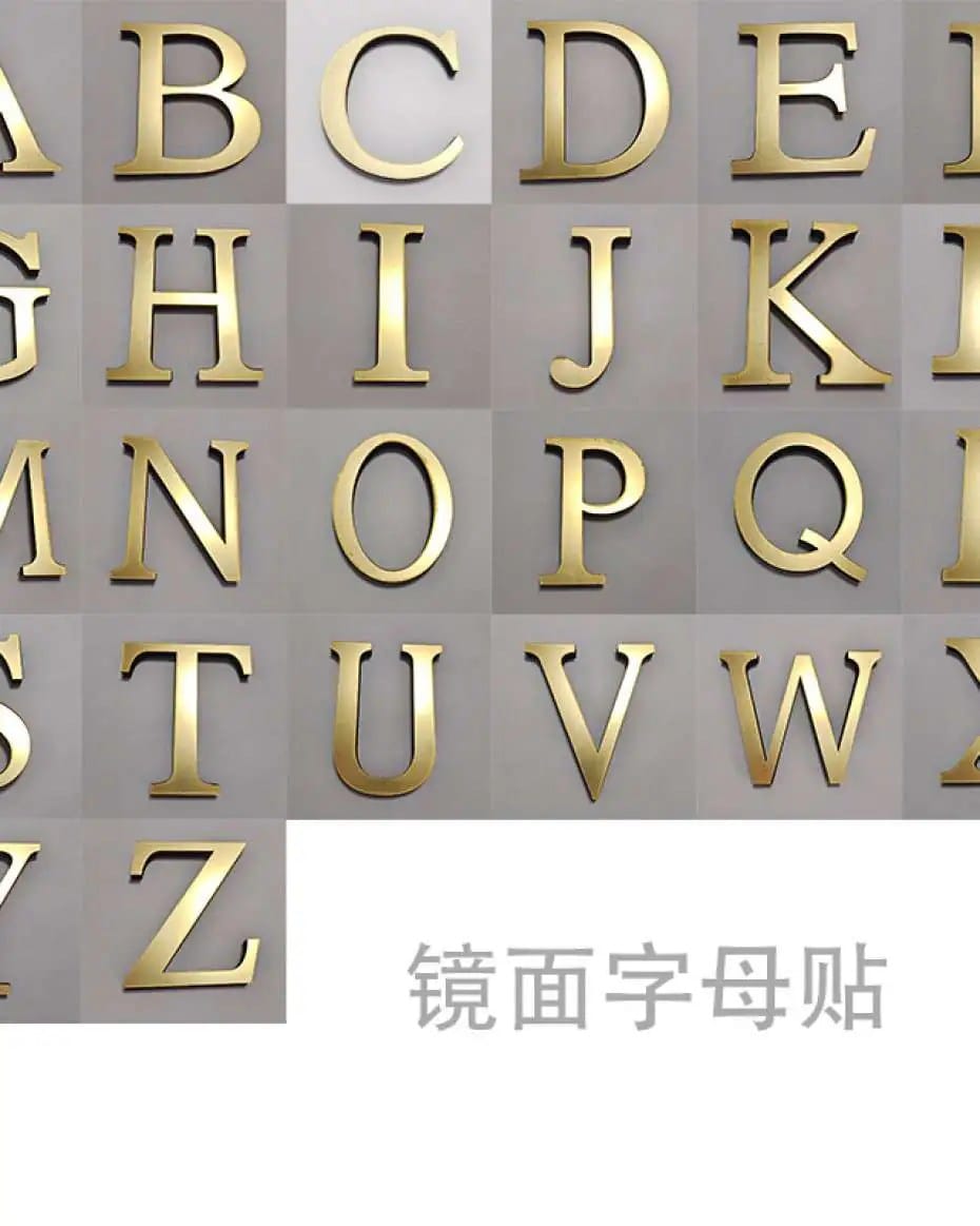 Alphabet 3d Sticker Capital Letter 10cm