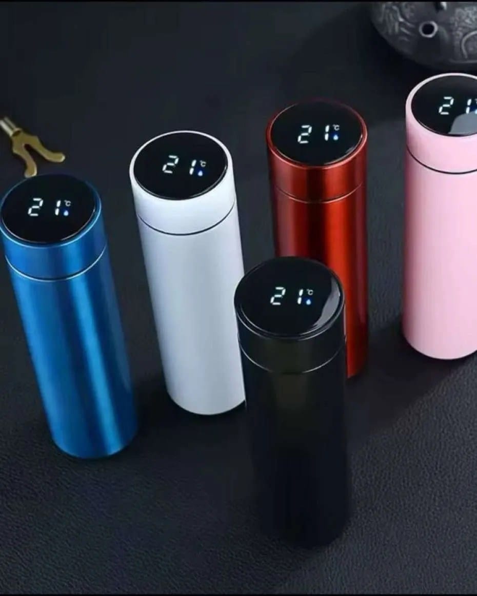 Stainless Steel Thermos Bottle with Digital Temperature Display LED Intelligent Temperature Measurement Cup Vacuum Flask.