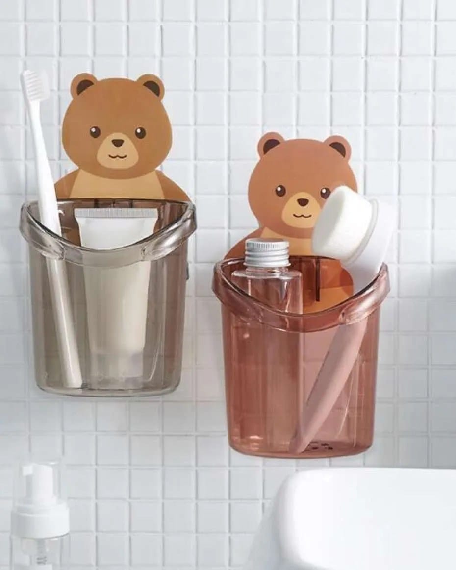 Teddy Bear Brush Holder