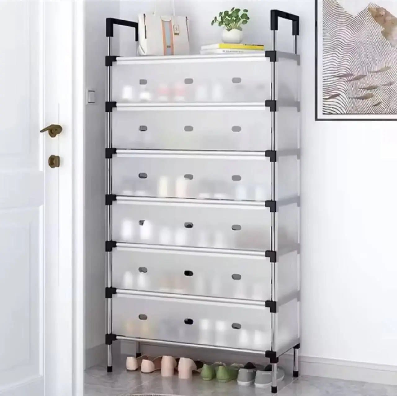 Dustproof 7layer shoe rack