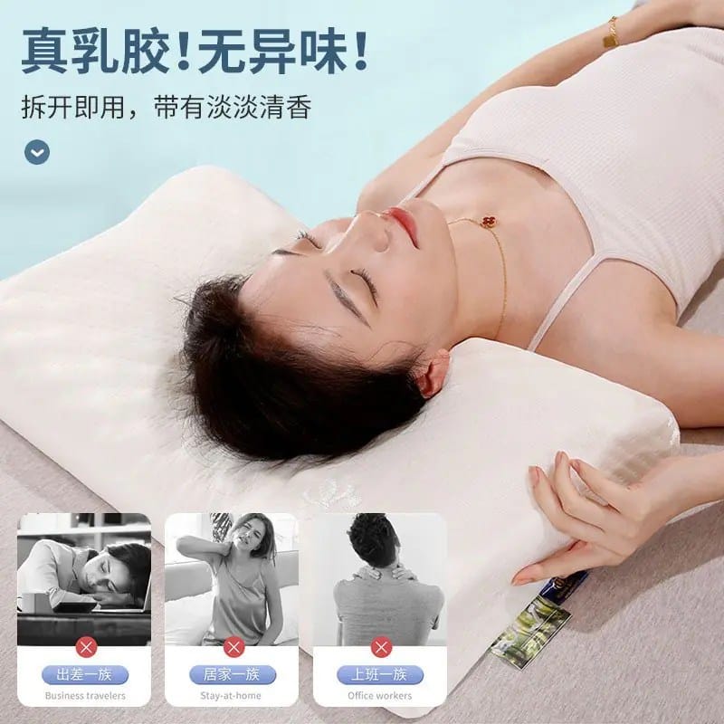 Latex  Ergonomic medical pillows Latex Foam, Neck and Spine Support Pillow