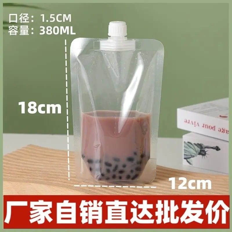 Transparent spout bag 50pcs