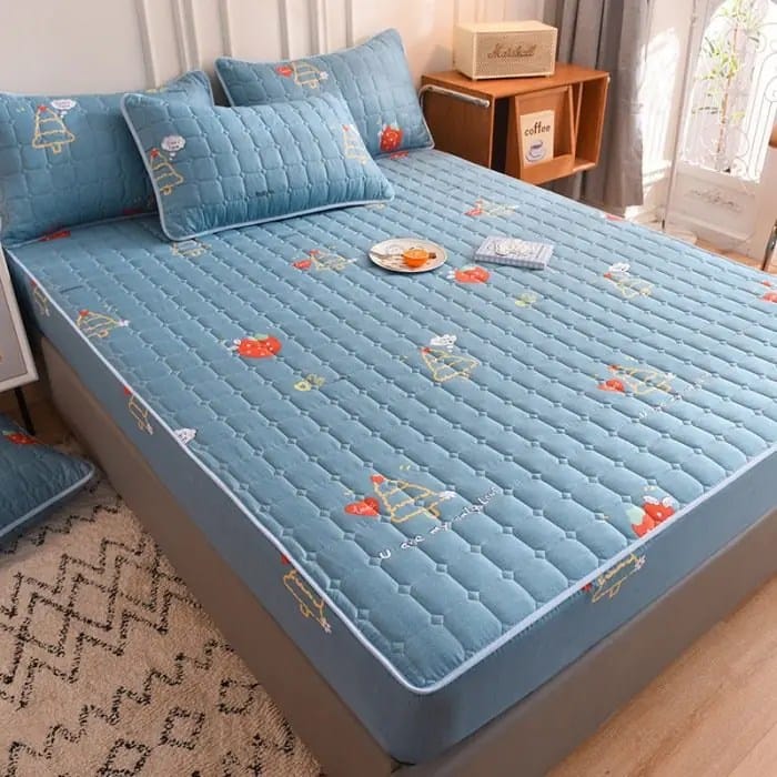 Waterproof bed sheet with 3 pillow cases
6by6