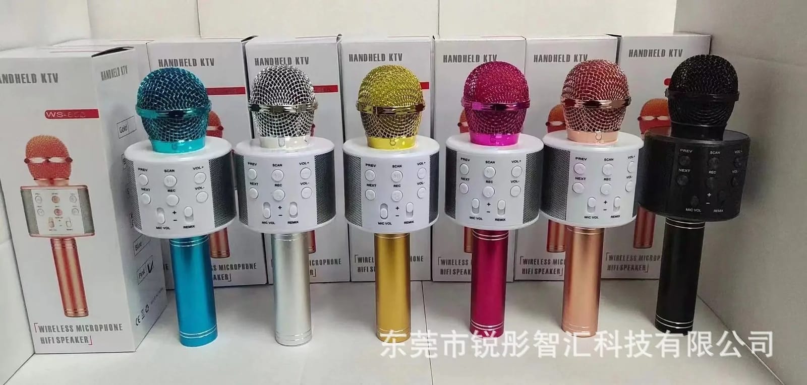 Rechargable Bluetooth Microphone.